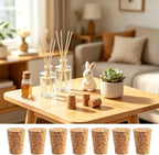 100 Pieces #7 Tapered Cork Plugs, Premium Blank Wine Corks Wine Stoppers - Image 5