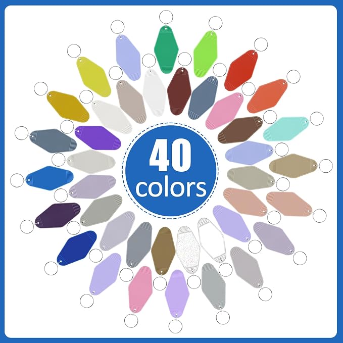 LOTMER 20/30/40/80 PCS Hotel Keychain Blank - Image 2