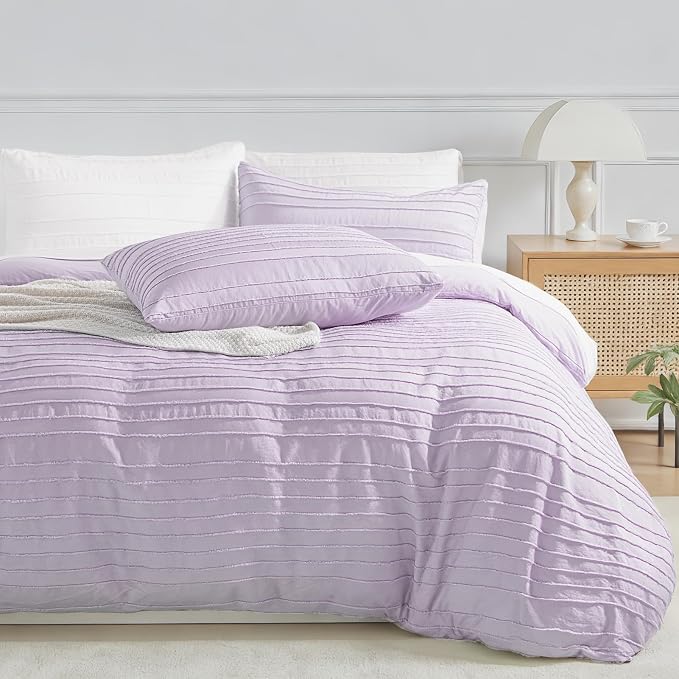 NEXHOME PRO Duvet Cover Queen, 3 Pieces Boho Tufted Duvet Cover Set, Soft and by NEXHOMEPRO