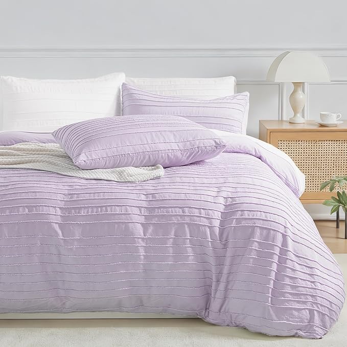 NEXHOME PRO Duvet Cover King, 3 Pieces Boho Tufted Duvet Cover Set, Soft and by NEXHOMEPRO