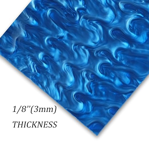 TOEPODO Pearlescent Ripple Cast Acrylic Sheets 1/8inch Thick Marble Acrylic - Image 2