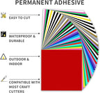 Permanent Vinyl, 40 Pack Permanent Adhesive Vinyl Sheets - Image 2
