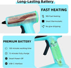 Cordless Hot Glue Gun, Rechargeable Hot Melt Glue Gun 2Ah Built-in Battery - Image 3