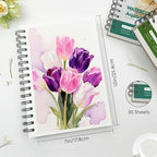 KOVIEDE 100% Cotton Watercolor Paper Pad 3 Pack Cold Press 140lb/300gsm Spiral - Image 5