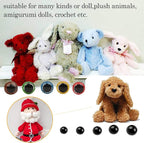 Safety Eyes 796pcs Plastic Safety Eyes and Noses, 6-20mm Black Craft Doll Eyes | - Image 5