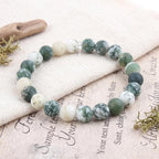 36pcs Natural Matte Tree Agate Gemstone Beads，10mm Frosted Round Loose Stone - Image 4