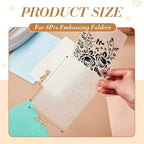 Geiserailie 8 Pcs Embossing Folders 2d/3D Embossing Machine Template Paper Card - Image 2