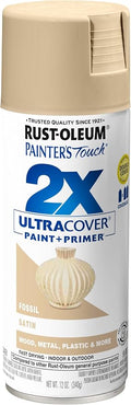 Rust-Oleum Painter's Touch 2X Ultra Cover Spray Paint, Satin Fossil | Indoor by Rust-Oleum