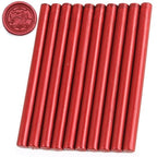 Metallic Red Sealing Wax Sticks, HOSEALING 10pcs Wine Red Glue Gun Sealing Wax by HOSEALING