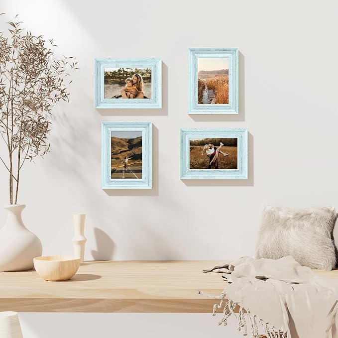 Vittanly 4x6 Picture Frames Set of 2, Ornate Vintage Photo Frame - Image 7