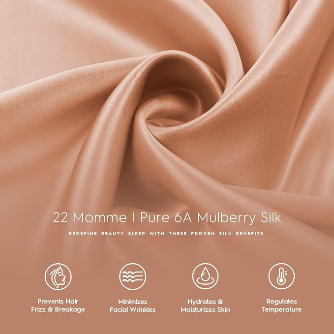 Tafts Silk Pillow Case - 22mm 100% Pure Mulberry 6A Silk Pillowcase - Image 5