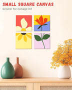 Simetufy 12 Pack 8x8 Inch Painting Canvas Panels Square Boards - Image 3