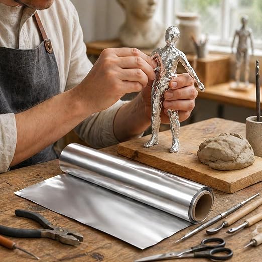 St. Louis Crafts Aluminum Metal Foil Roll, 36 Gauge, Durable Foil - Image 8