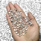 1 Lb Transparent Sea Glass Stones Irregular Rainbow Glass Pebble Decorative - Image 2