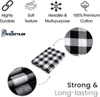 Pico Textiles 15 Yards Bolt Black and White Buffalo Plaid Checkered Flannel - Image 4