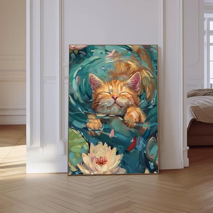 VeGuude Diamond Art Kits for Adults, Full Drill Van Cute Cat Diamond Painting - Image 6