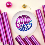 Tintnut Holographic Permanent Vinyl 8 Pcs 12x12in Purple Adhesive Vinyl | Solid - Image 7