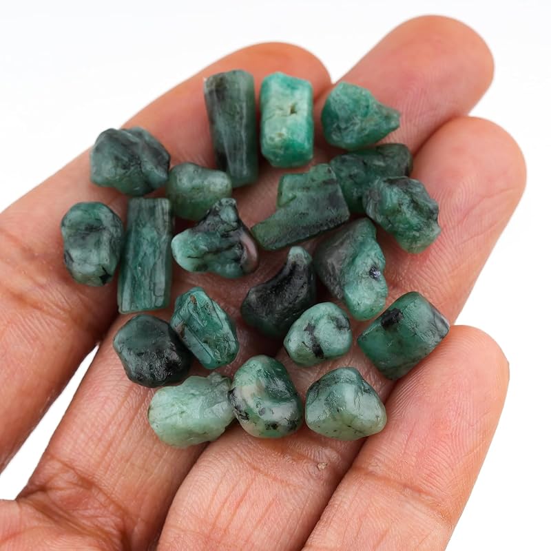 ColouredRocks 50 carats. EMERALD Crystals, Raw Stones, Rough Gemstones - Image 3