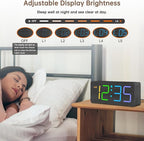 DreamSky Wooden Digital Clock for Bedroom Desk - Image 5