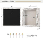 8x8 Shadow Box Frame with Soft Linen Back - Image 6