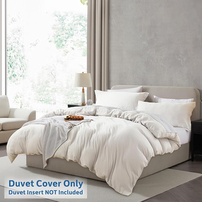 Nestl Off White Duvet Cover King Size - Image 2
