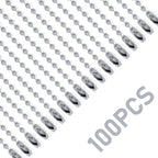 Lemonkey 100Pcs Ball Beads Chains Bulk, 4 Inch Dog Tag Metal Small Chains - Image 4