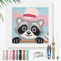 Doodlream Pink Hat Raccoon Needle Kit by Doodlream