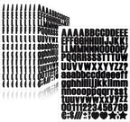 1550 Pieces 10 Sheets Letter Stickers, Vinyl Mailbox Numbers Alphabet Stickers by Llewyn