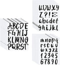 Outus 576 Pcs 8 Sheets Letters Stickers Vinyl Alphabet Number Decals Back to by Outus