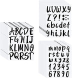 Outus 576 Pcs 8 Sheets Letters Stickers Vinyl Alphabet Number Decals Back to by Outus