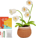 kgxulr Crochet Kit, Bell Orchid Beginners Crochet Kit, Crochet Flowers Kit | by kgxulr
