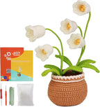 kgxulr Crochet Kit, Bell Orchid Beginners Crochet Kit, Crochet Flowers Kit | by kgxulr