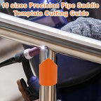 10 Pack Pipe Saddle Template, Precision Pipe Saddle Template Cutting Guide - Image 7