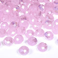 500pcs 6mm Crystal Glass Beads for Jewelry Making Faceted Rondelle Flat Beads by Nitopupu