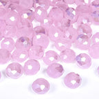 500pcs 6mm Crystal Glass Beads for Jewelry Making Faceted Rondelle Flat Beads by Nitopupu