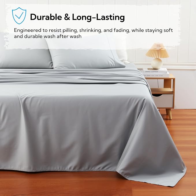 Cotton Flat Sheets Only, 600 TC 100% Cotton Flat Sheet Top Sheet Only, Full - Image 5