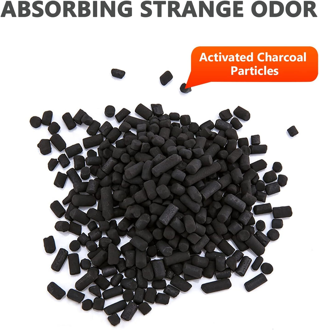 Vacplus Moisture Absorbers 6 Pack, 10.5 Oz Portable Humidity Absorber Boxes for Your Bathroom, Closet & Car, Dehumidifier with Activated Carbonfor, Black