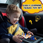 Zhanmai 3 Sets Wooden Triangle Peg, Educational Board, Travel Size, Operation - Image 5