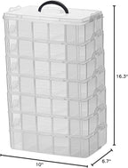 Sooyee 7 Layers Stackable Storage Container, 70 Adjustable Compartments - Image 7
