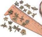 WOCRAFT 60pcs Antique Bronze Butterfly Charms Bracelet Charms - Image 4