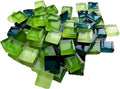 100 Pieces Bulk Mosaic Tiles Assorted Color Opaque Mosaic Glass Crafts Supplies by Ricytnig