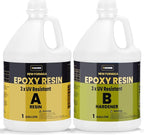 TAKIMO 2 Gallon 3×UV Resistant Resin Kit, No Bubble & Crystal Clear Epoxy Resin by TAKIMO