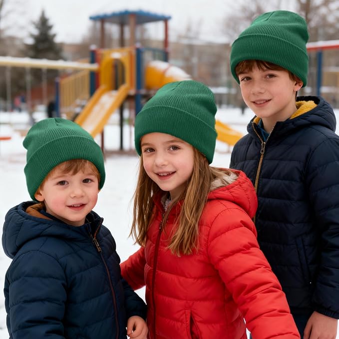 ZOORON Toddler Beanie Baby Kids Beanies Warm Winter Hat Knit Skull Cap for Boys & Girls Soft Children Infant Hat