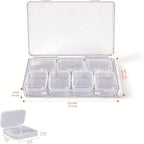 Bead Organizer Box 8-Piece Small Beads Storage Cases and Plastic Container - Image 2