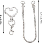 10PCS Beadable Keychain Bars Mixed Color Chain Keychains Key Chain Making Kit - Image 4