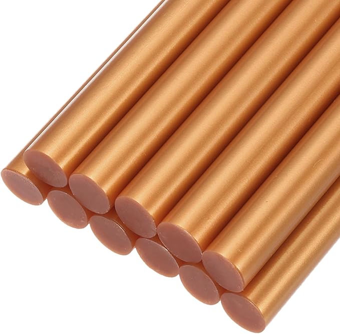 uxcell Mini Hot Glue Sticks for Glue Gun 11mm x 100mm Metallic Gold 12pcs by uxcell