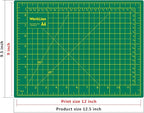 WORKLION Full 9" x 12" Art Self Healing PVC Cutting Mat, Double Sided, Gridded - Image 2