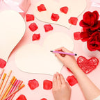 12 Pack 12 Inch Valentine Wood Heart Cutouts - Image 3