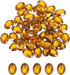 MECCANIXITY 50Pcs Acrylic Oval Gems 13x18 mm Flat Back Artificial Rhinestones by MECCANIXITY