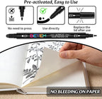 Betem 6 Black Dual Tip Acrylic Paint Markers, Fabric Decorating Kits Premium - Image 6